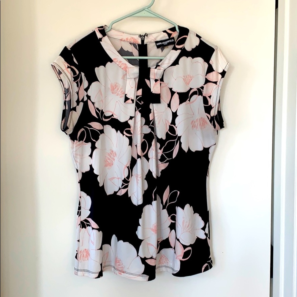 Karl Lagerfeld floral blouse